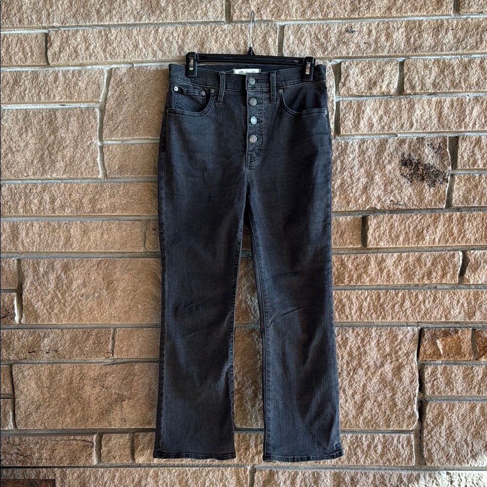 Madewell Black Cali Demi-Boot Cut Jeans